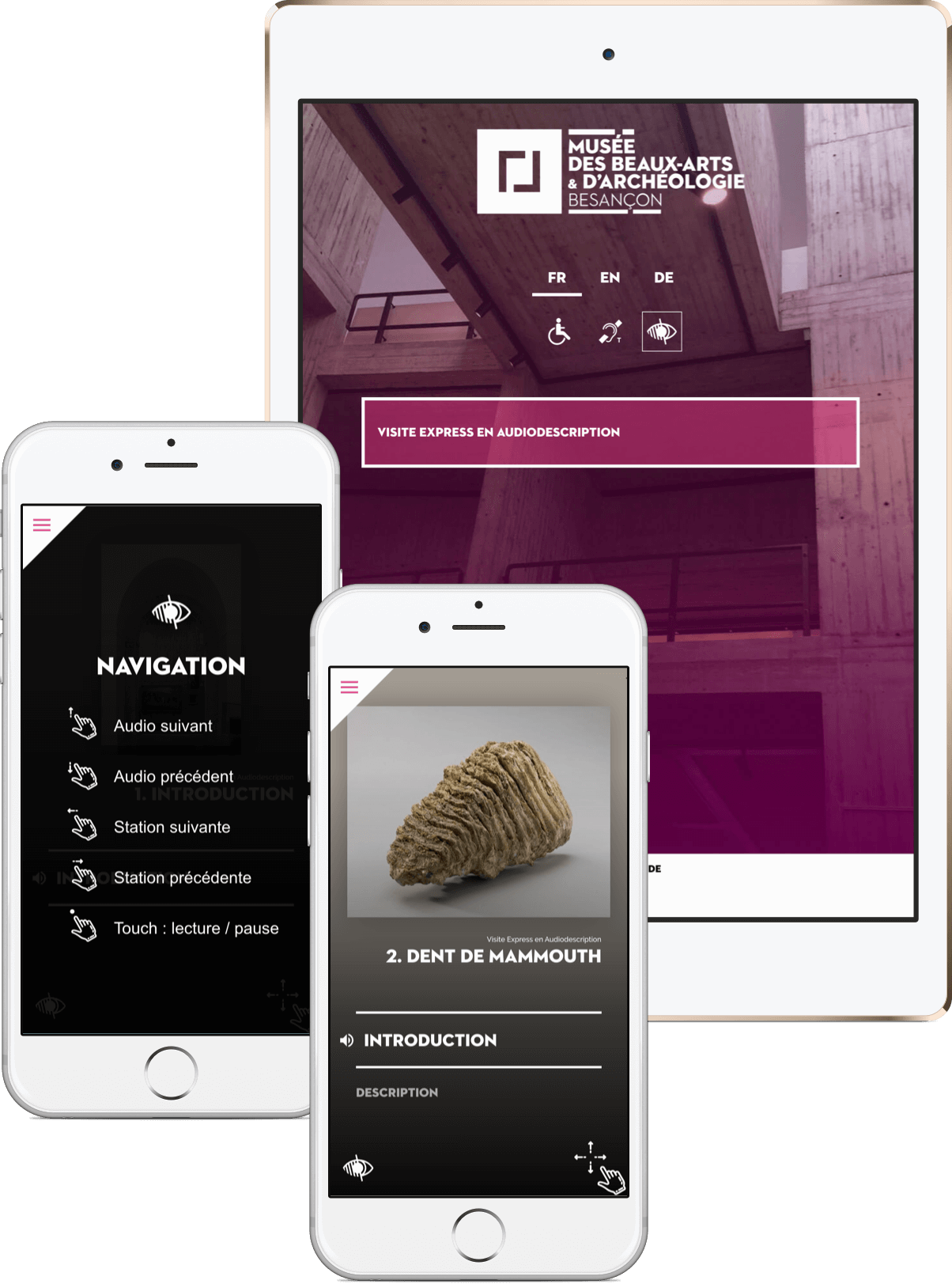 Parcours de visite<br />audiodescription